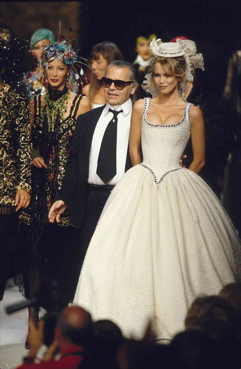 claudia schiffer chanel wedding dress|Chanel couture brides history.